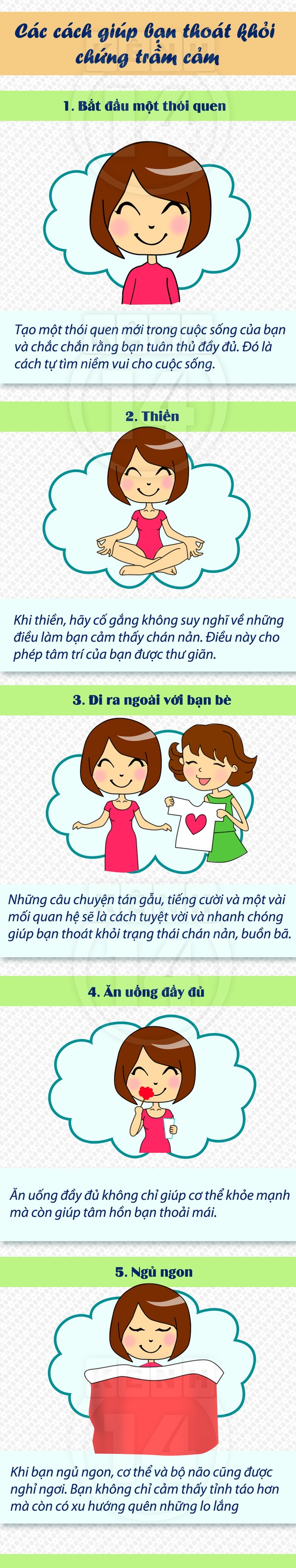 5 cách đơn giản giúp bạn tránh xa chứng trầm cảm